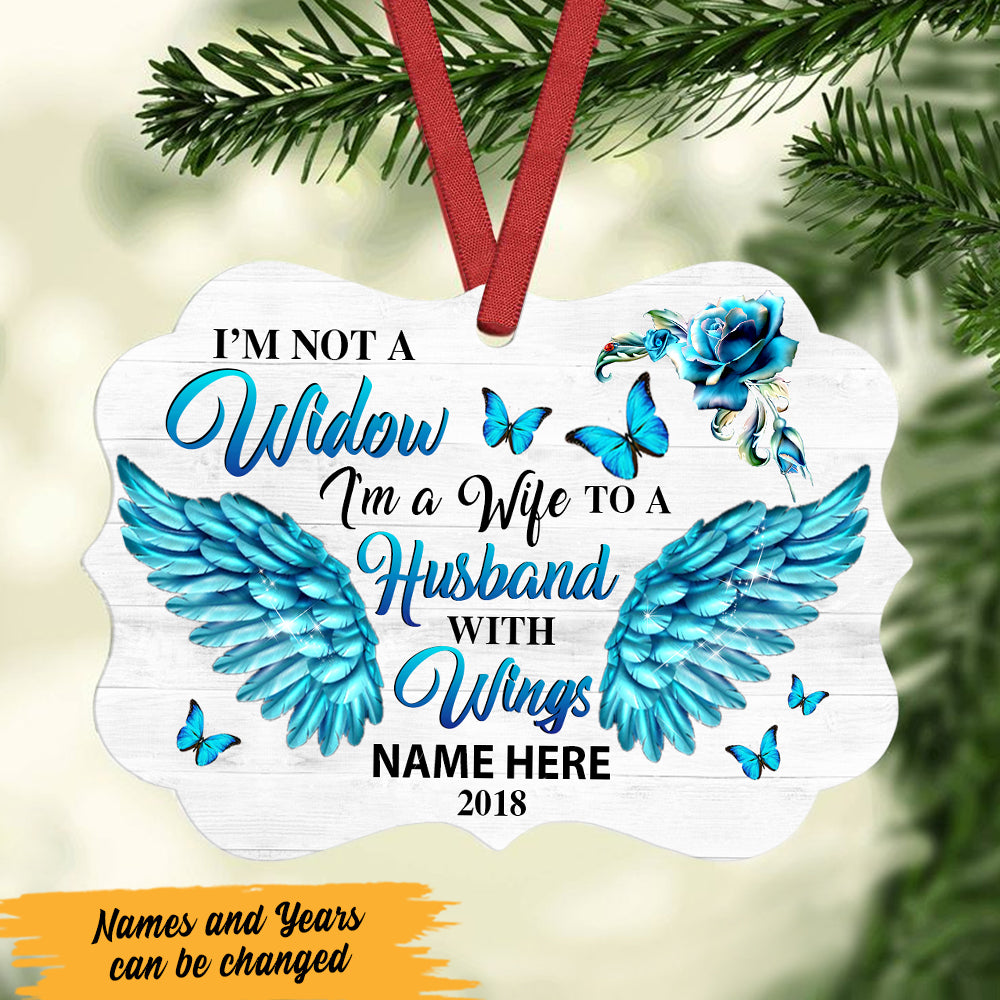 Personalized Memorial Butterfly I'm Not A Widow Benelux Ornament NB213 87O47