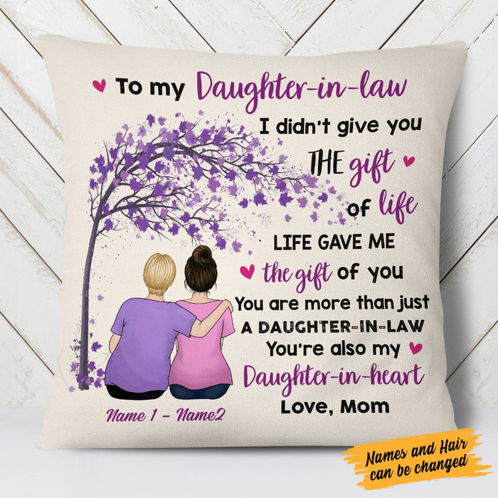 Personalized Daughter In Law Gift Pillow FB261 81O58 1