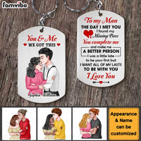 Personalized Gift For Husband From Wife The Day I Met You Aluminum Keychain 22846 thumb 1