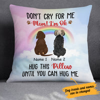 Personalized Memorial Dog Mom Pillow  DB267 81O34 (Insert Included) thumb 1