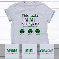 Personalized Lucky Grandma Nana Irish St Patrick's Day T Shirt JR221 81O53 thumb 1
