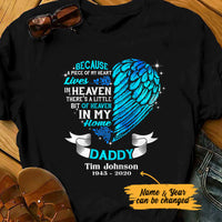 Personalized Heaven In Our Home Dad Memorial T Shirt JL292 73O53 thumb 1