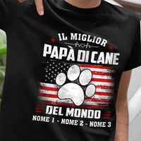 Personalized Papà Cane Italian Dog Dad T Shirt AP143 67O57 thumb 1