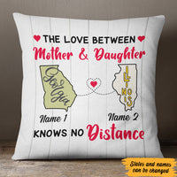 Personalized Love Between Long Distance  Pillow SB2438 30O47 (Insert Included) thumb 1