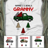 Personalized Grandma Red Truck Christmas Tree T Shirt OB71 95O60 1