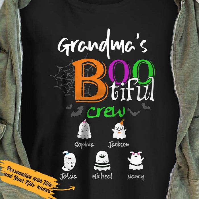 Personalized Grandma Boo Crew Halloween T Shirt AG221 87O36 1