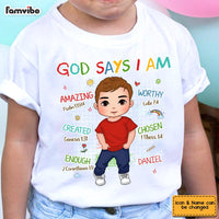 Personalized Gift For Grandson God Says I Am Kid T Shirt - Kid Hoodie - Kid Sweatshirt 32150 thumb 1