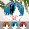 Personalized First Christmas Wedding Couple  Ornament OB53 65O60 1