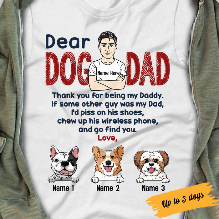 Personalized Dog Dad T Shirt JL54 30O53 1
