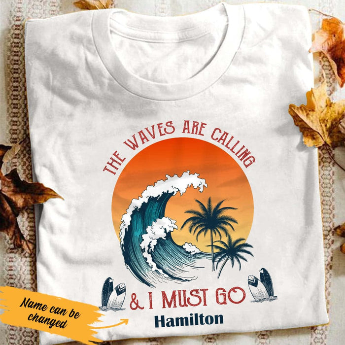 Personalized Surfing White T Shirt JN132 74O53 1