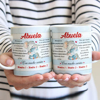 Personalized Spanish Mamá Abuela Elephant Mom Grandma Mug AP147 65O53 thumb 1