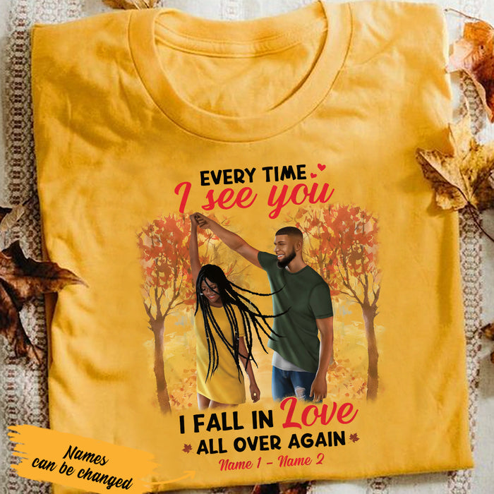 Personalized BWA Couple Every Time I See You T Shirt SB83 73O36 1