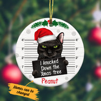 Personalized Black Cat Christmas  Ornament OB221 85O34 thumb 1
