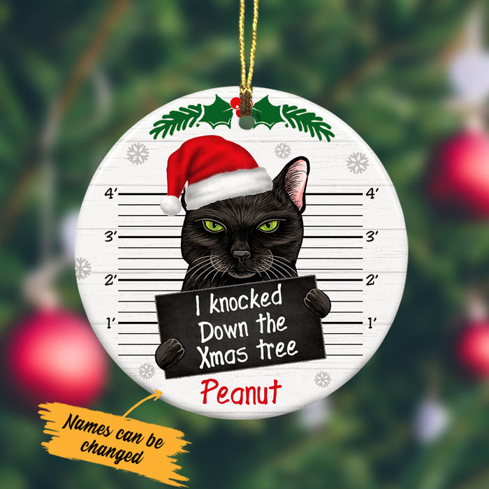 Personalized Black Cat Christmas  Ornament OB221 85O34 1