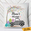 Personalized Grandma Peeps Easter Truck Pillow FB191 81O36 (Insert Included) 1