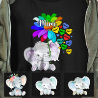 Personalized Mom Grandma Elephant T Shirt AP33 30O60 thumb 1