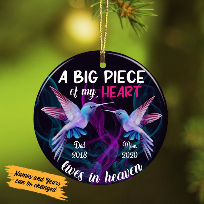 Personalized Memorial Mom Dad Hummingbird Ornament SB103 81O58 1