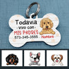 Personalized Dog Spanish Perro Bone Pet Tag AP128 26O57 1