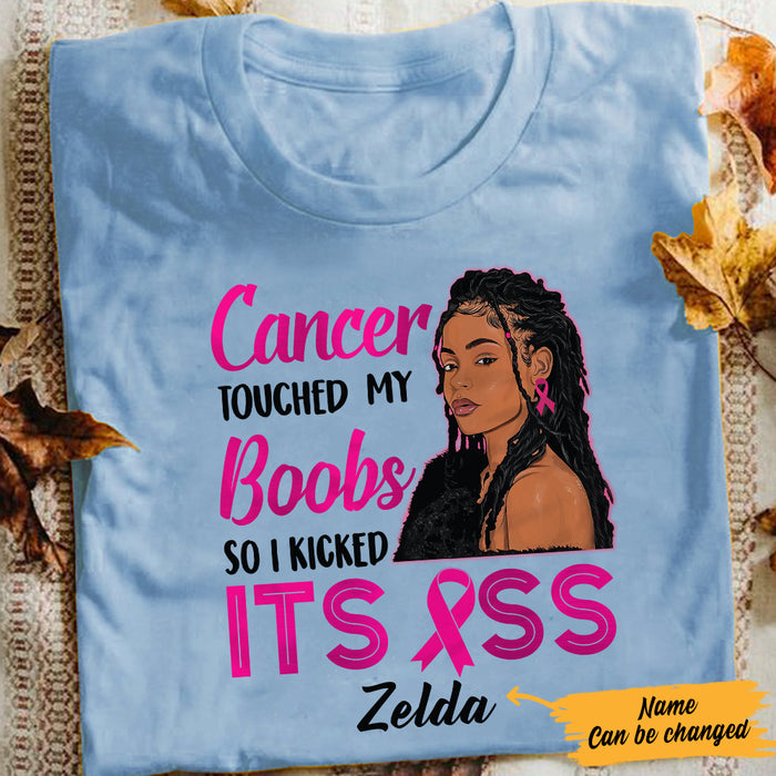Personalized BWA Breast Cancer Kicked Its Butt T Shirt AG212 26O57 1