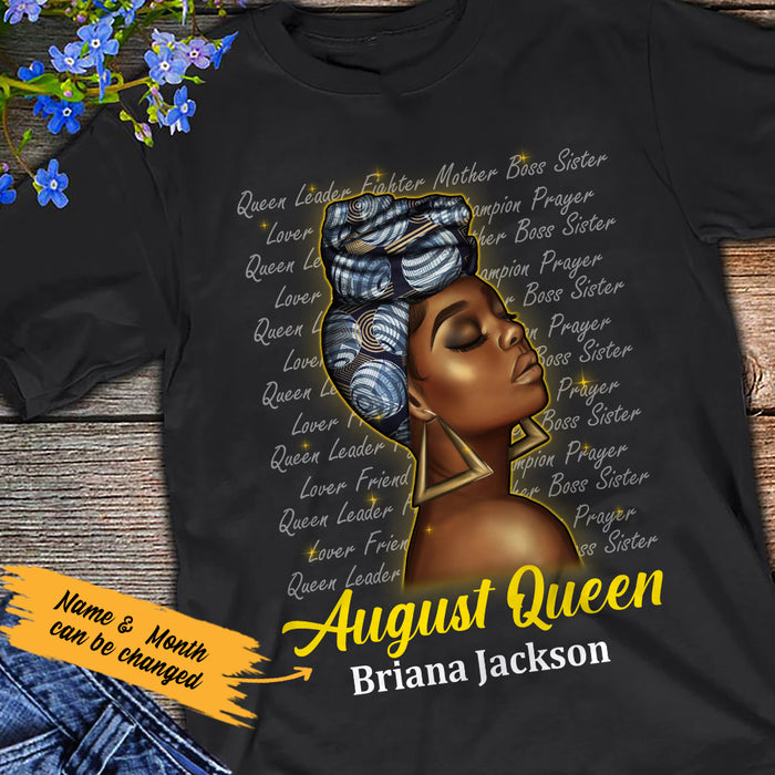 Personalized BWA August Queen T Shirt JL133 30O47 1