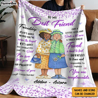 Personalized Gift For Friends Sister Under The Tree Blanket 31099 thumb 1