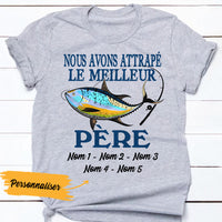 Personalized French Grand-père Fishing Grandpa T Shirt AP93 65O36 thumb 1