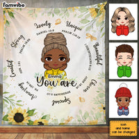 Personalized Gift For Daughter Inspirational You Are Unique Blanket 30008 thumb 1