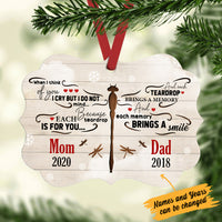 Personalized Dragonfly Memorial Mom Dad Benelux Ornament NB133 85O34 thumb 1
