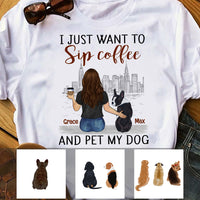 Personalized Drink Coffee Pet Dog T Shirt OB311 85O53 thumb 1