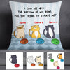 Personalized Cat Bottom Of My Bowl Pillow JR261 67O53 (Insert Included) 1