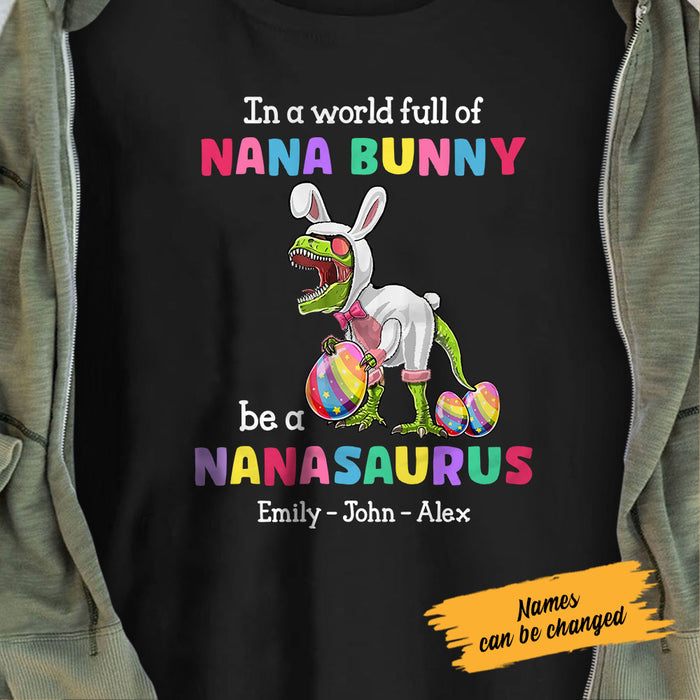 Personalized Grandma Nana Dinosaur Easter T Shirt MR21 81O58 1