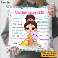 Personalized Gift For Granddaughter Hug This Pillow Mermaid Pillow 30731 thumb 1