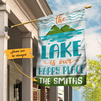 Personalized Lake Garden Flag JN291 85O60 thumb 1