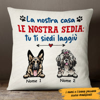 Personalized My House My Chair Dog Cane Italian Pillow AP1214 30O47 (Insert Included) thumb 1