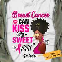 Personalized BWA Breast Cancer Kiss My Sweet T Shirt AG194 67O65 thumb 1