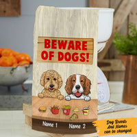 Personalized Beware Of The Dog Kitchen Towel  DB181 73O60 thumb 1