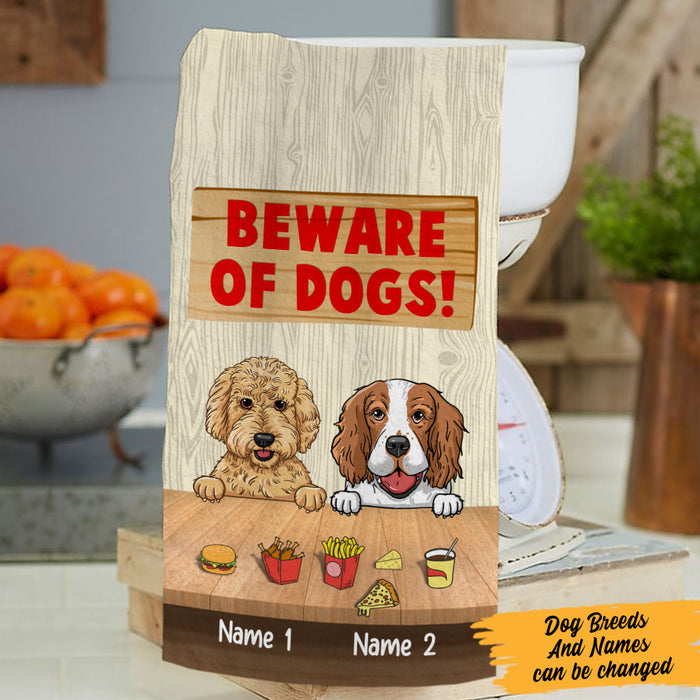 Personalized Beware Of The Dog Kitchen Towel  DB181 73O60 1