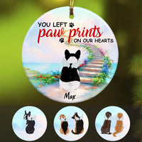 Personalized  You Left Paw Prints on My Heart Dog Memorial Ornament OB191 67O53 thumb 1