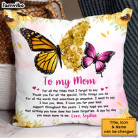 Personalized To My Mom Love You For Your Kind Support Pillow 32160 thumb 1