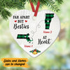 Personalized Bestie At Heart Long Distance  Ornament SB222 30O47 1