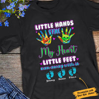 Personalized Grandparents Little Feet T Shirt JN161 81O34 thumb 1