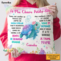 Personalized Gift For Granddaughter French Turtle Pillow 30168 thumb 1