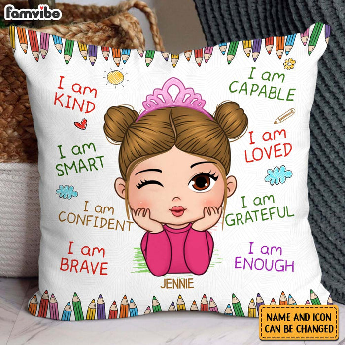 Personalized Gift For Granddaughter I Am Kind Pillow 31437 1