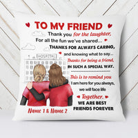 Personalized To My Bestie Nurse Friends Pillow MR32 65O34 (Insert Included) thumb 1