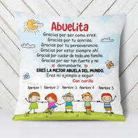 Personalized Grandma Abuela Gracias Spanish Pillow AP282 30O34 thumb 1