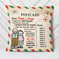 Personalized Grandma Grandpa Hug This Soft Pillow MR111 95O34 (Insert Included) thumb 1