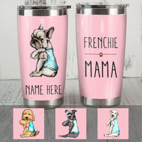 Personalized Dog I Love Mom Steel Tumbler  DB152 81O36 thumb 1