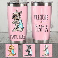 Personalized French Bulldog Dog Mom Steel Tumbler S SMY201 81O36 thumb 1