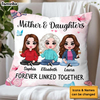 Personalized Gift Mom Daughter Forever Linked Together Pillow 31070 thumb 1
