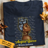 Personalized BWA August Queen T Shirt JL133 30O47 thumb 1